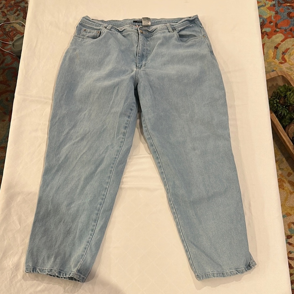 Vintage Bill Blass women’s high rise straight jeans plus‎ size 20 20W EUC